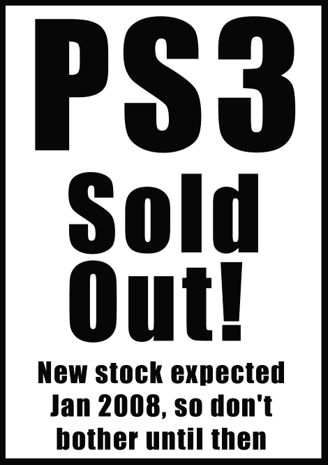PS3 - SOLD OUT