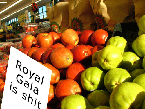 Supermarket apple war