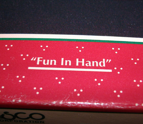 Something witty about fun in hand, ie, wanking