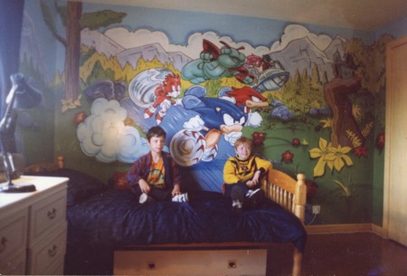 sonic bedroom mural 1