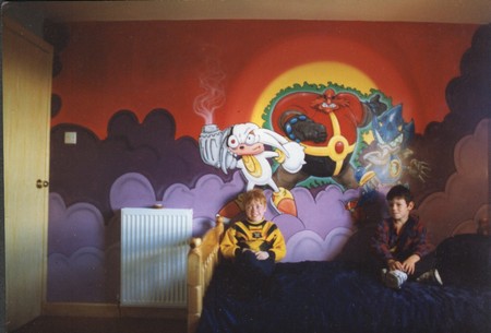 sonic bedroom mural 2